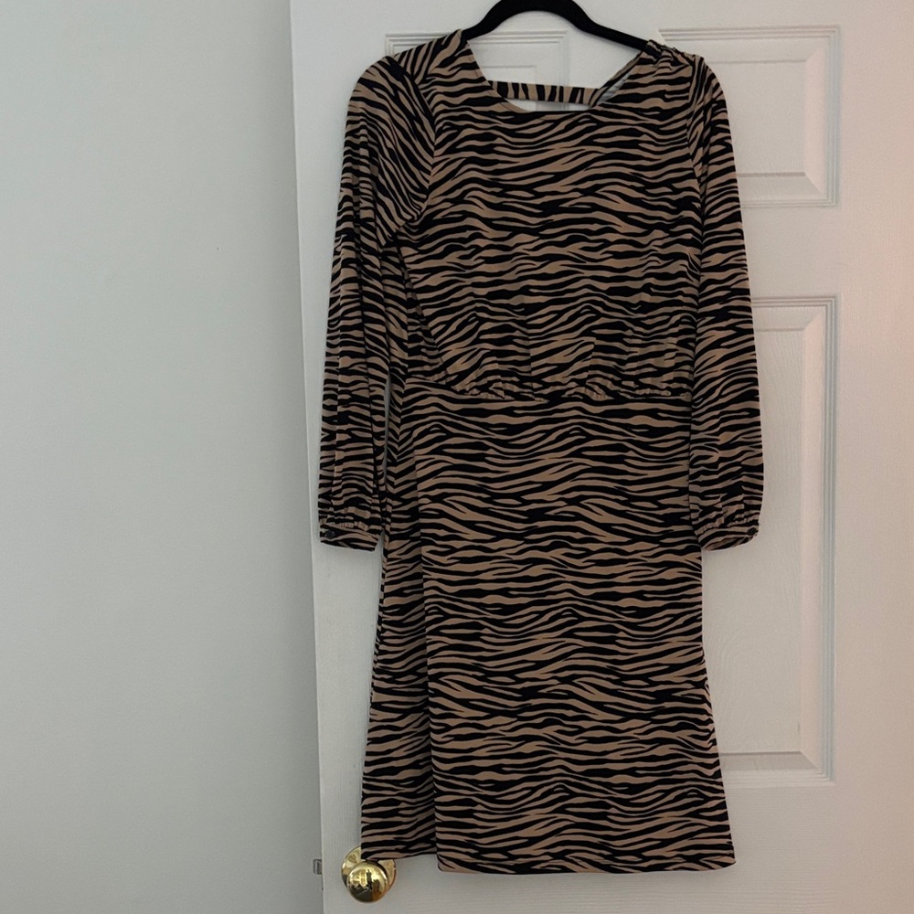 Loft Zebra Print Dress